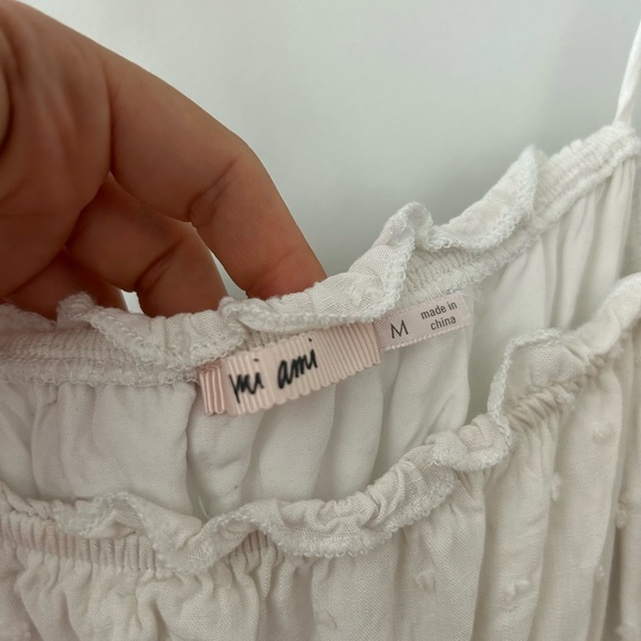 White Smocked Tank Top - Picture 2 of 3